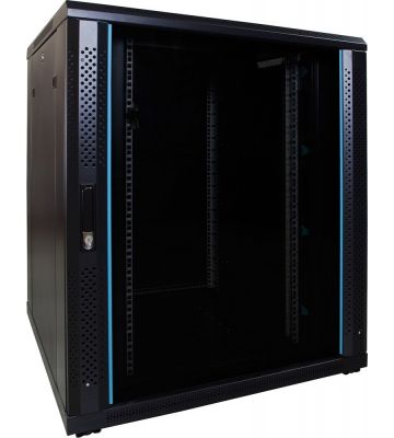 Armário para servidor 18U com porta de vidro 800x800x1000mm (LxPxA)