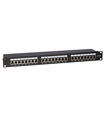 Painel de ligação FTP CAT5e - 24 portas