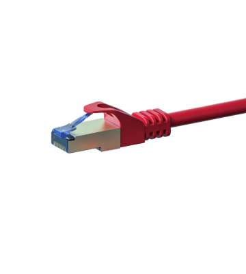 Cabo de rede CAT6a S/FTP (PIMF) de 5 m vermelho