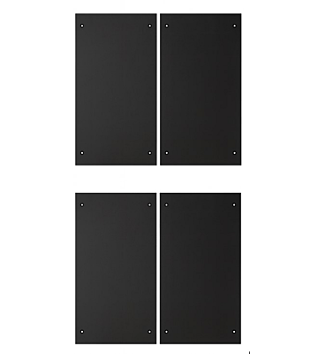 Conjunto de painéis laterais para data center, para armários de 42U, com 1000 mm de profundidade.