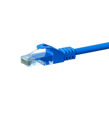 Cabo de rede UTP CAT5e de 3 m azul - 100% cobre