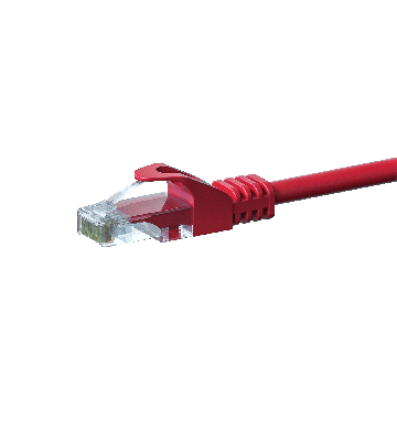 Cabo de rede UTP CAT5e de 30 m vermelho - 100% cobre
