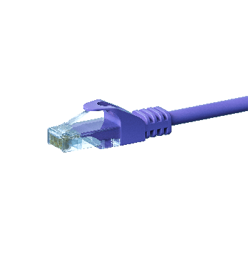 Cabo de rede UTP CAT5e de 50m roxo - 100% cobre