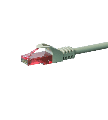 Cabo de rede UTP CAT6 de 7,5 m cinzento - 100% cobre