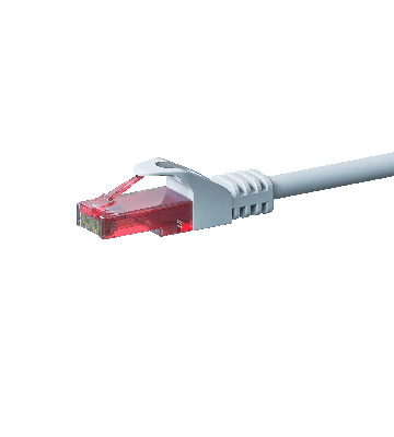 Cabo de rede UTP CAT6 de 7,5 m branco - 100% cobre