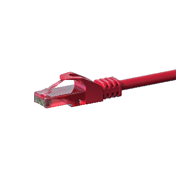 Cabo de rede UTP CAT6 de 15 m, vermelho - 100% cobre