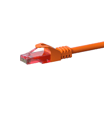Cabo de rede UTP CAT6 de 1 m, cor de laranja - 100% cobre