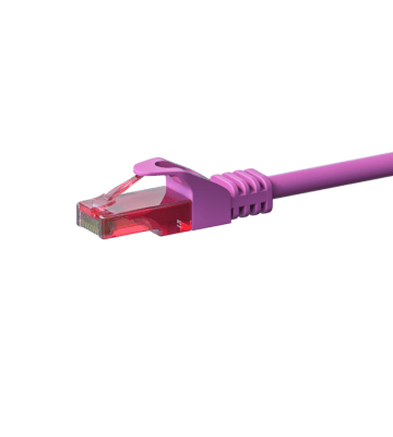 Cabo de rede UTP CAT6 de 0,15 m rosa - 100% cobre