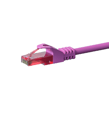 Cabo de rede UTP CAT6 de 0,50 m rosa - 100% cobre