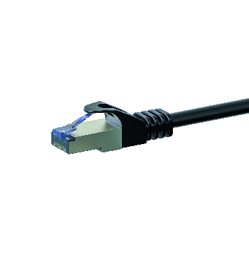 Cabo de rede CAT6a S/FTP (PIMF) de 0,50 m, preto
