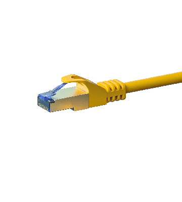 Cabo de ligação CAT6a S/FTP (PIMF) de 0,50 m amarelo