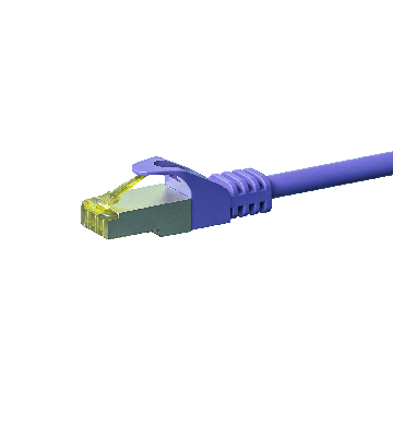 Cabo de rede Cat7 S/FTP (PIMF) de 1,50 m em roxo