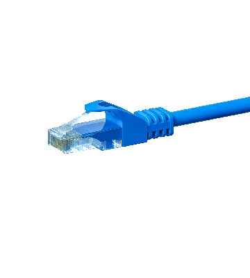 Cabo de rede CAT5e UTP de 1 m azul - CCA