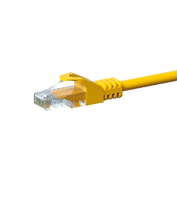 Cabo de rede CAT5e UTP de 20 m amarelo - CCA