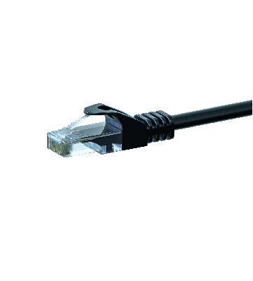 Cabo de rede CAT6 UTP de 15 m preto - CCA