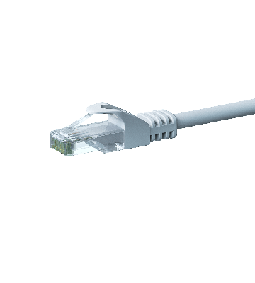 Cabo de rede CAT6 UTP branco de 0,50 m - CCA
