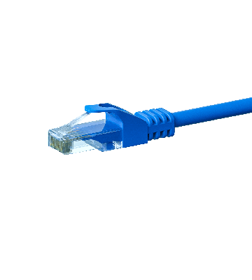 Cabo de rede CAT6 UTP de 1 m azul - CCA