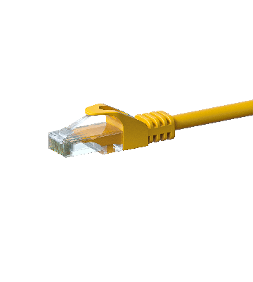 Cabo de rede CAT6 UTP de 15 m amarelo - CCA