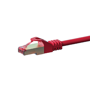 Cabo de rede CAT6 S/FTP (PIMF) de 7,50 m vermelho 