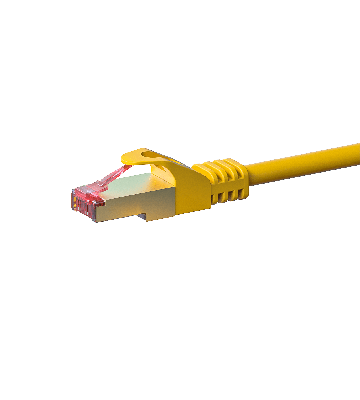 Cabo de rede CAT6 S/FTP (PIMF) de 15 m, amarelo 