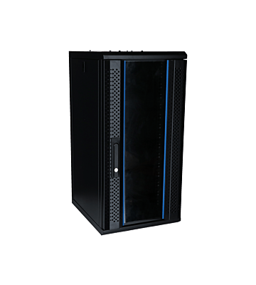 Armário para servidor de 10 polegadas e 15U com porta de vidro, 370x450x752mm (LxPxA)