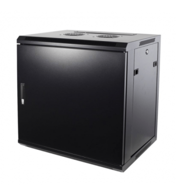 Armário de parede 9U com porta metálica 600x450x500mm (LxPxA)