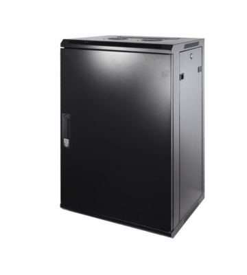 Armário de parede 18U com porta metálica 600x450x900mm (LxPxA)