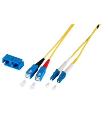 Cabo de fibra ótica duplex OS2 LC-SC 3m
