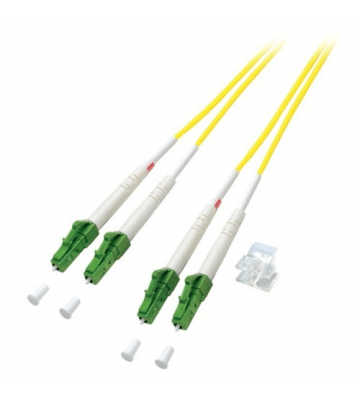 Cabo de fibra ótica duplex OS2 LC/APC-LC/APC 7,50m