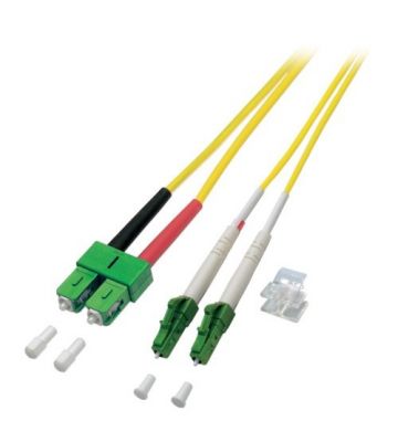 Cabo de fibra ótica duplex OS2 LC/APC-SC/APC 10m