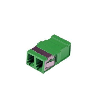 Acoplamento keystone monomodo duplex LC-LC verde