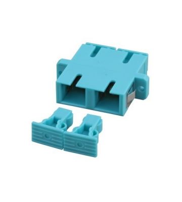 Acoplamento multimodo SC-SC duplex turquesa