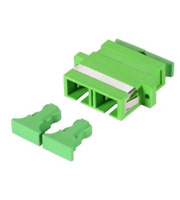 Acoplamento monomodo SC-SC duplex verde