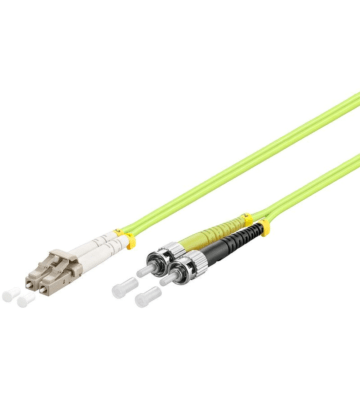 Cabo de fibra ótica LC-ST OM5 (otimizado para laser) 7,5 m