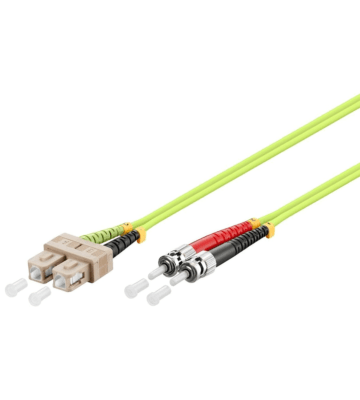 Cabo de fibra ótica SC-ST OM5 (otimizado para laser) 1,5 m