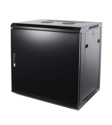 Armário de parede 9U com porta metálica 600x600x500mm (LxPxA)