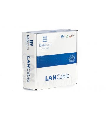 Cabo DANICOM CAT6 UTP de 50m em rolo flexível - PVC (Fca)