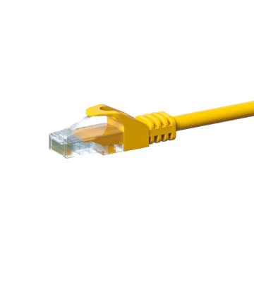 Cabo de rede CAT5e UTP de 2 m amarelo - CCA