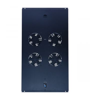 Kit de ventoinhas com 4 ventoinhas e termóstato, adequado para caixas de servidores com 1000 mm de profundidade.