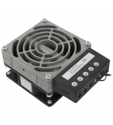 Aquecedor para armários exteriores de 100W com ventilador