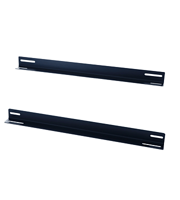 Conjunto de 2 perfis em L adequados para armários de servidores com 600 mm de profundidade.