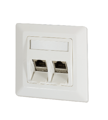 Placa frontal Keystone, marfim