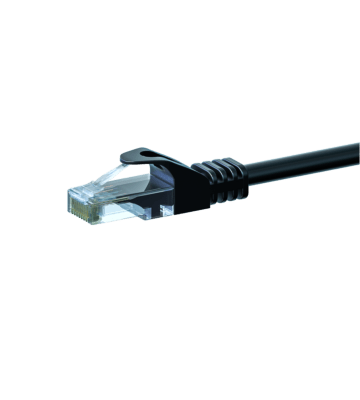 Cabo de rede CAT6 UTP de 5m preto - CCA
