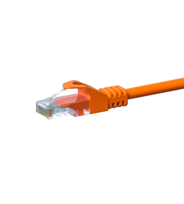 Cabo de rede CAT5e UTP de 5 m, cor de laranja - CCA