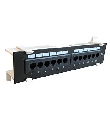 Painel de Ligação à Parede CAT6 UTP - 12 portas