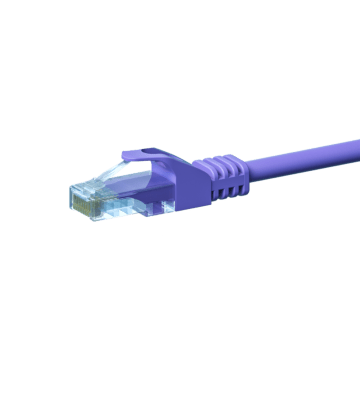 Cabo de rede CAT5e UTP de 2 m em roxo - CCA
