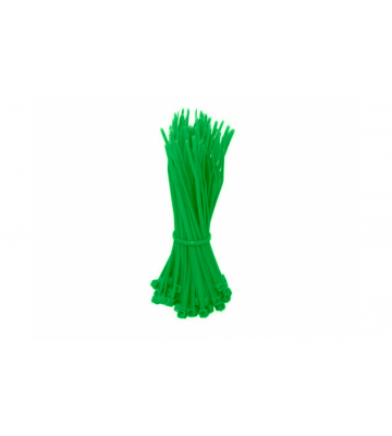 Abraçadeiras em nylon 280mm verdes - 100 unidades