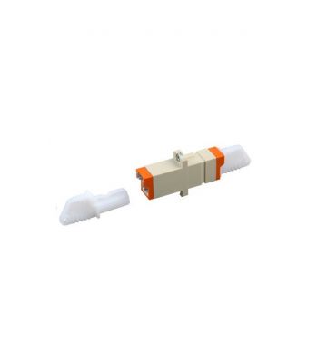 Acoplamento multimodo E2000-E2000 simplex bege