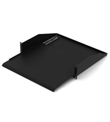 Prateleira extensível para servidores e armários de parede com uma profundidade mínima de 600 mm. 