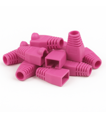 DANICOM Passa-cabos RJ45 Rosa - 10 peças